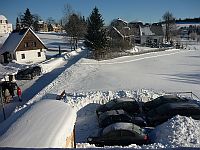 Parkoviště v zimě